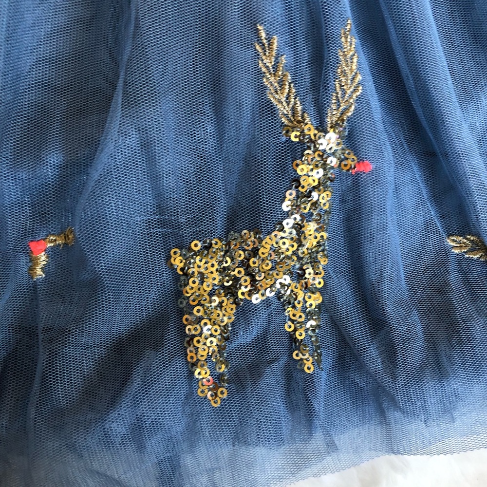 Mini Boden reindeer tulle dress - Picture 6 of 12